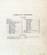 Table of Contents, Turner County 1902